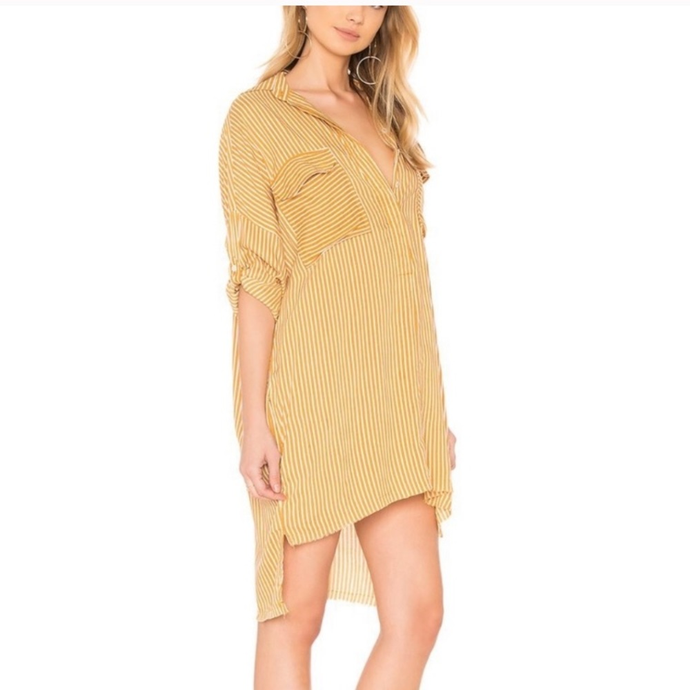Faithfull The Brand Baia Striped Shirt Dress